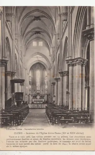 BF14229 cluny interieur de l eglise notre dame france front/back image