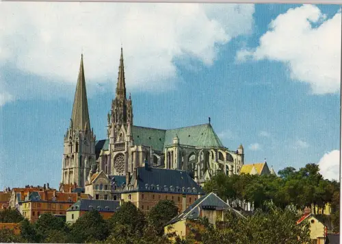 BF12638 la cathedrale chartres france front/back image