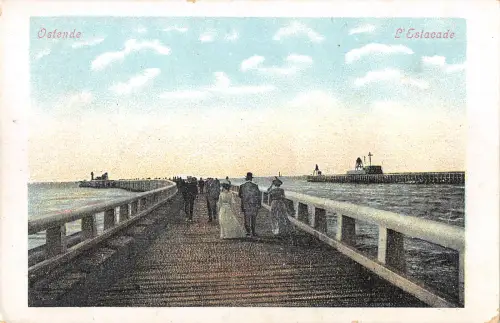 B105795 Belgien Ostende L'Estacade Promenade