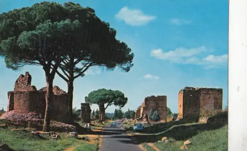 BF23493 via appia antica roma italy front/back image