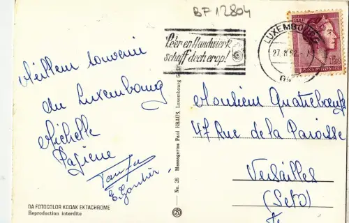 BF12804 luxembourg multi views front/back image