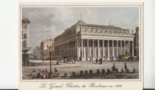BF28535 bordeaux vieille gravure la grand theatre france front/back image