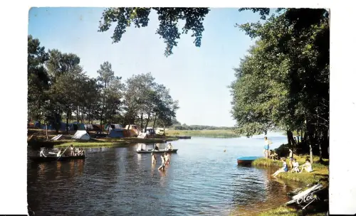 BF13614 mimizan landes le lac au fond le camping france Vorder-/Rückbild