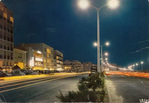 BF19529 st jean de monts vendee le remblai vu du nuit france front/back image