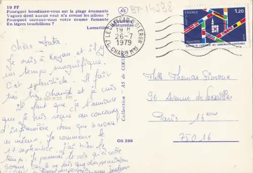 BF14538 Querformat Frankreich Vorder-/Rückbild