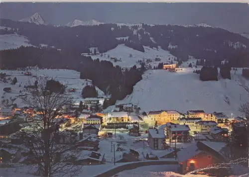 BF20912 les gets h s la station de nuit france front/back image