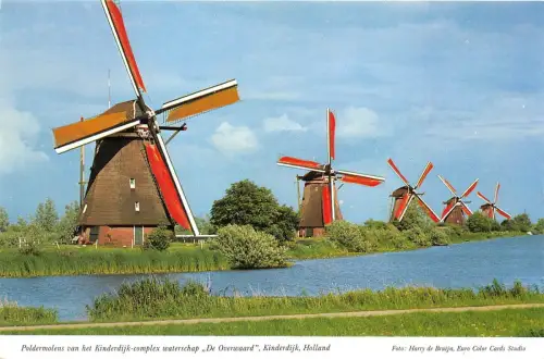 BF37653 netherlands kinderdijk de overwaard windmill mill moulin a vent