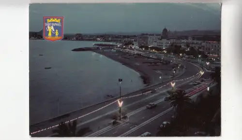 BF28817 st raphael vue generale la nuit france front/back image