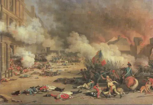 BF13890 versailles prise du palais des tulierioes painti france front/back image