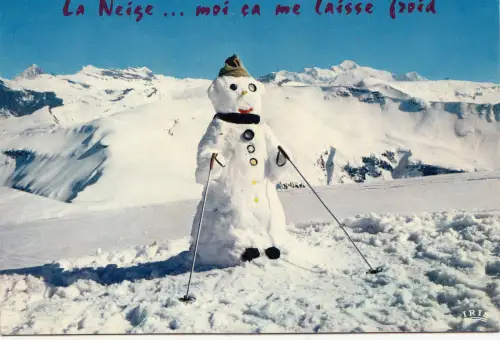 BF14495 la neige moi ca me laisse froid france front/back image