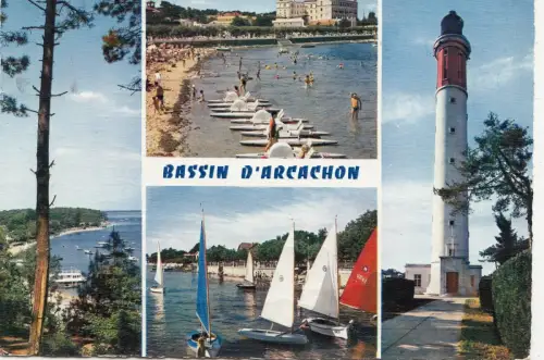 BF24425 Bassin d Arcachon Grand Piquey Frankreich Vorder-/Rückbild