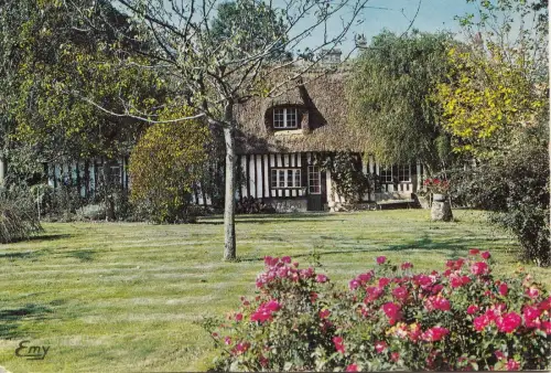 BF25678 la normandie chaumiere france front/back image