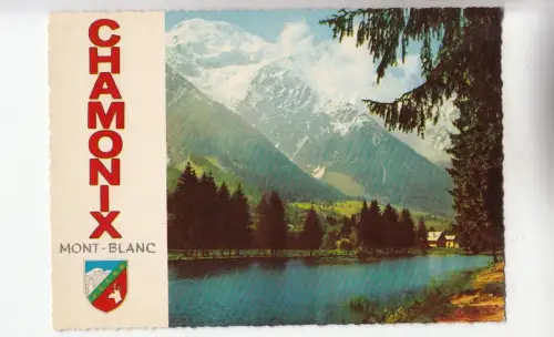 BF30903 lac des gaillands et massif chamonix mont blanc france front/back image