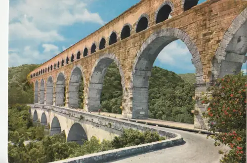 BF24669 pont du gard aqueduc romain france front/back image