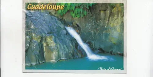 BF18668 france guadeloupe chute d acomat front/back image