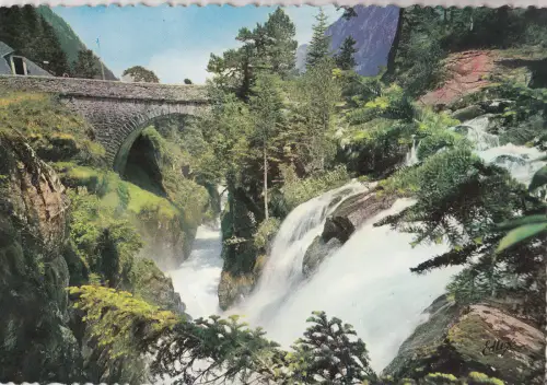 BF19522 cauterets le pont d espagne le gouffre france front/back image