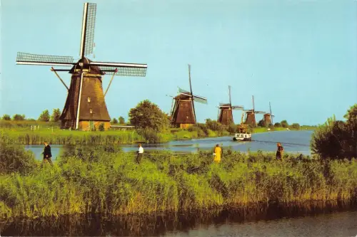 BT1219 Windmolen Windmühle Mühle Kinderdijk Niederlande