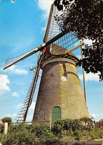 BT1192 rockanje netherlands ronde stenen stelling molen moulin a vent windmill