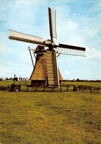 BT1195 visvlit hilmahuistermolen moulin vent windmill netherlands mill windmolen