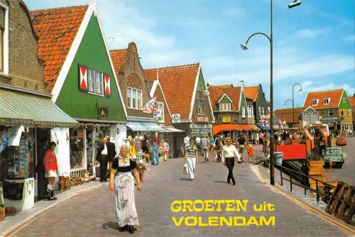 BR85149 groeten uit volendam niederländische Typen Kostüme Folklore