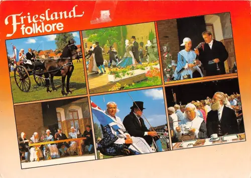 BT6195 Friesland folkore horse chevaux Netherlands