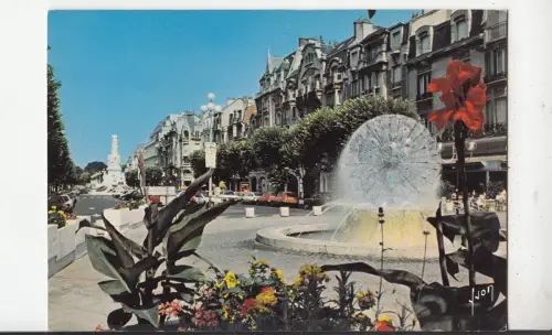 BF20809 rue pietonne et les fontaines de la pla reims france front/back image