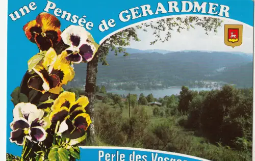 BF13105 gerardmer vosges le lac degerardmer france front/back image