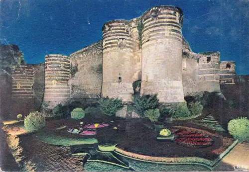 BF15359 angers le chateau illumine france front/back image
