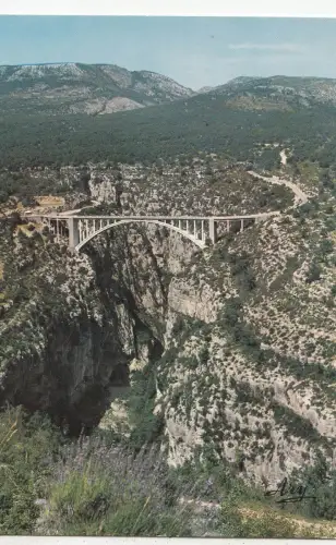 BF20980 les gorges du verdon le pont sur l artuby france front/back image