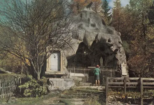 BF23687 valle d aosta st hacques grotta di notre dame italy front/back image