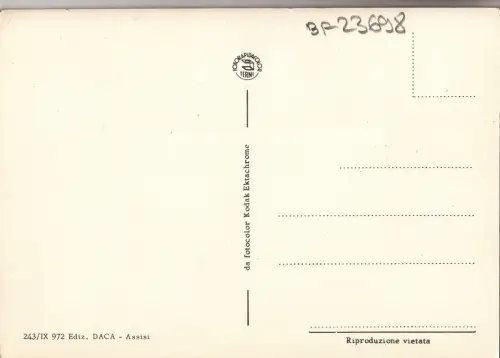 BF23698 assisi italy front/back image