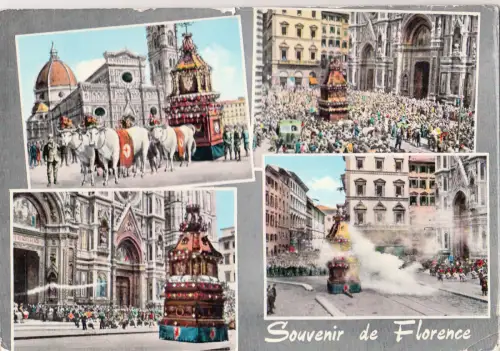 BF15319 firenze festa dello soppio del carro italy front/back image