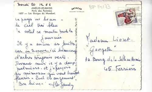 BF14173 amelie les bains perle des pyrenees france front/back image