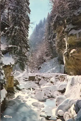 BF14519 la route dans les gorges landscape france front/back image