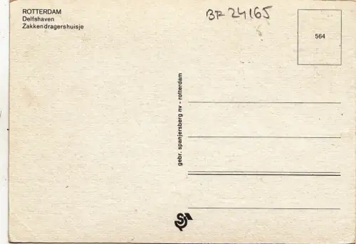 BF24165 rotterdam delfshaven netherland front/back image