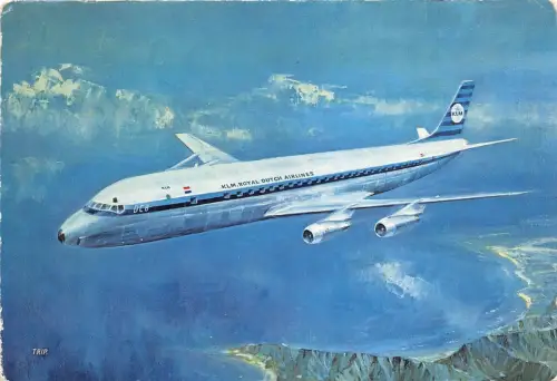 B71504 KLM s Douglas DC 8 Intercontinental Jet Plan Flugzeug Niederlande