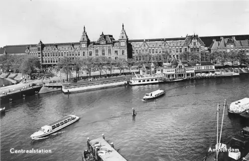 BG24146 Zentralstation Schiffsbateaux Niederlande CPSM 14x9cm