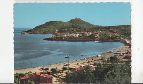 BF31621 la corniche d or agay vue generale de la plage france front/back image