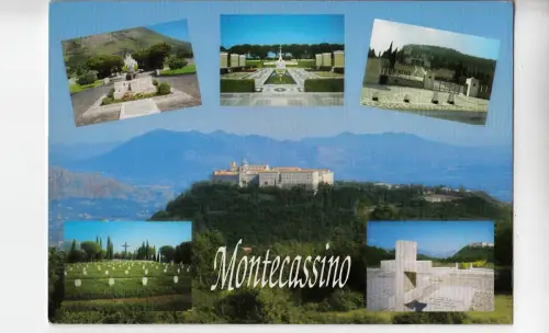 BF14599 montecassino multi views abbazia italy front/back image