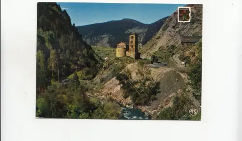 BF29939 esglesia romanica de st joan d valls d andorra canillo front/back image