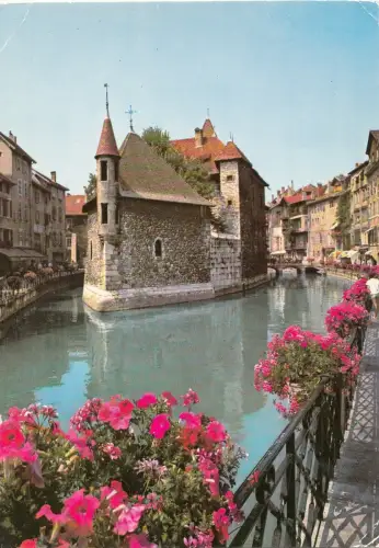 BF13207 les quais fleuris et le palais de l isle annecy france front/back image
