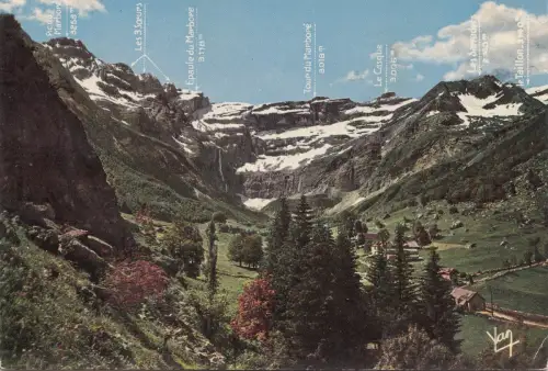 BF25657 gavarnie h p les sommets dominant le cirque france front/back image