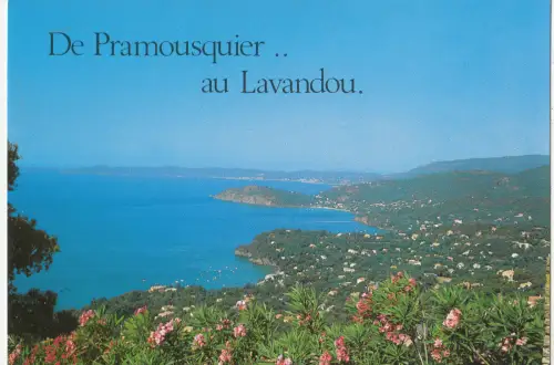 BF20007 pramousquier vue generale de la baie france front/back image