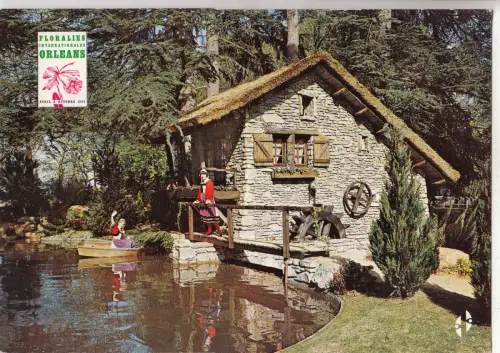 BF31706 parc floral orleans la source france front/back image