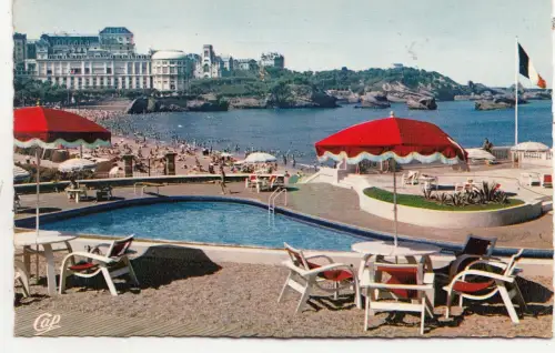BF25580 biarritz vue prise de l hotel france front/back image