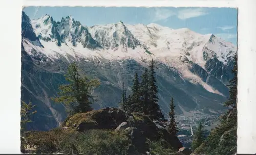 BF20443 chamonix mont blanc la chaine des aiguilles france front/back image