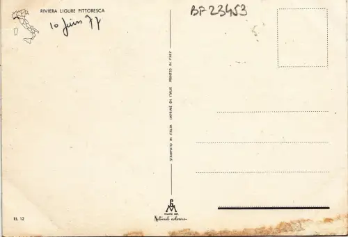 BF23453 Riviera Ligur Pittoresca Italien Vorder-/Rückbild