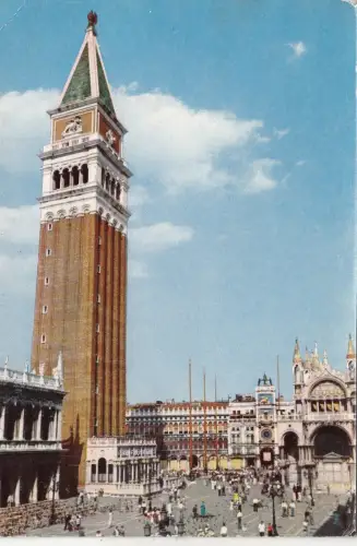 BF23636 venezia la piazzaetta con la loggeta italy front/back image