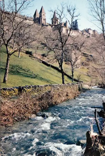BF13983 conques aveyron eau vive france front/back image