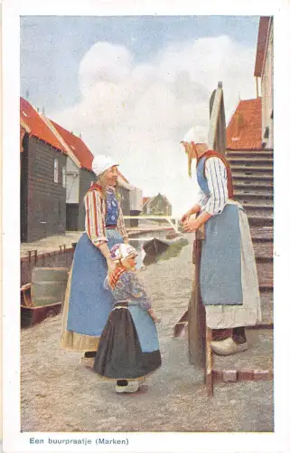 BR56128 Een buurpraatje child enfant Marken Netherlands